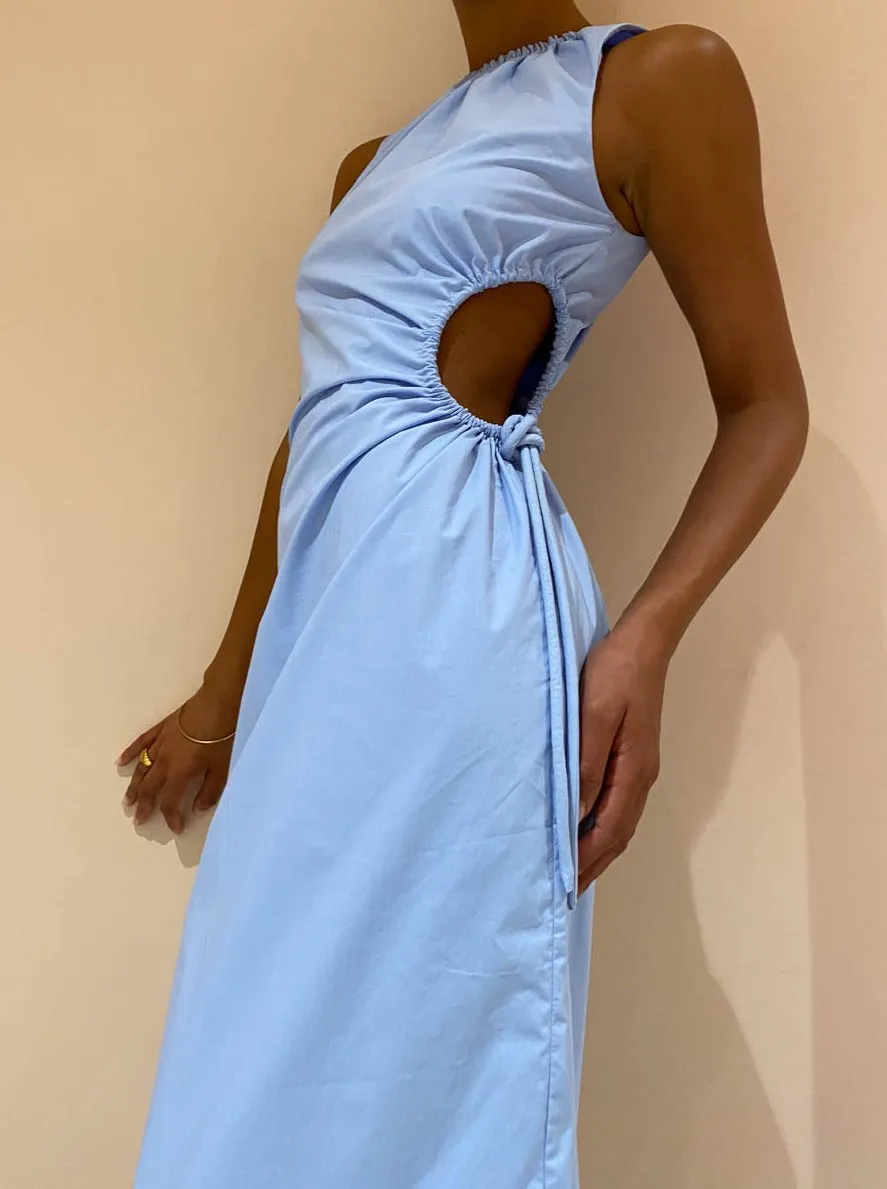 Sir Ilkin Cut Out Dress in Ice Blue