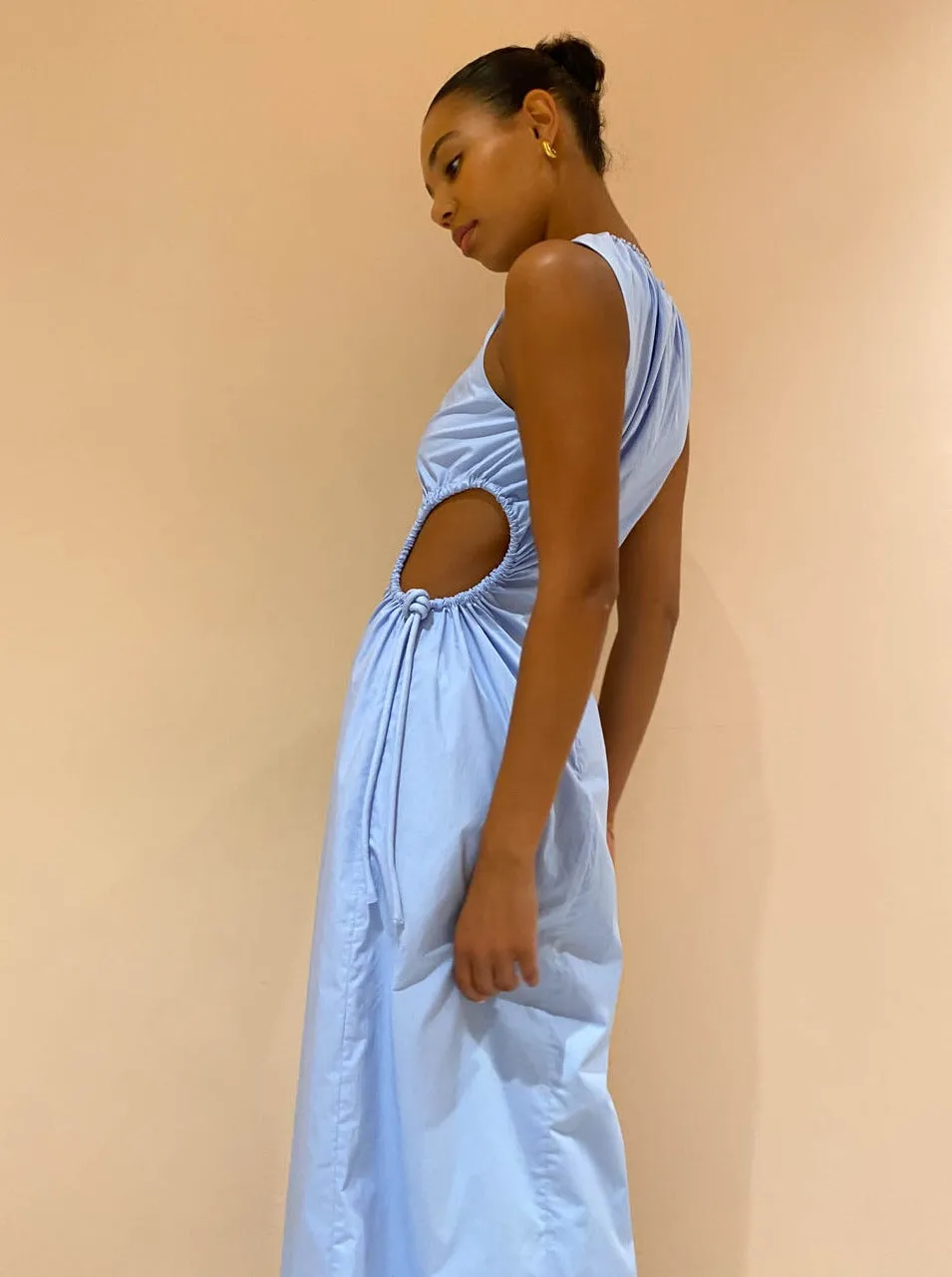 Sir Ilkin Cut Out Dress in Ice Blue