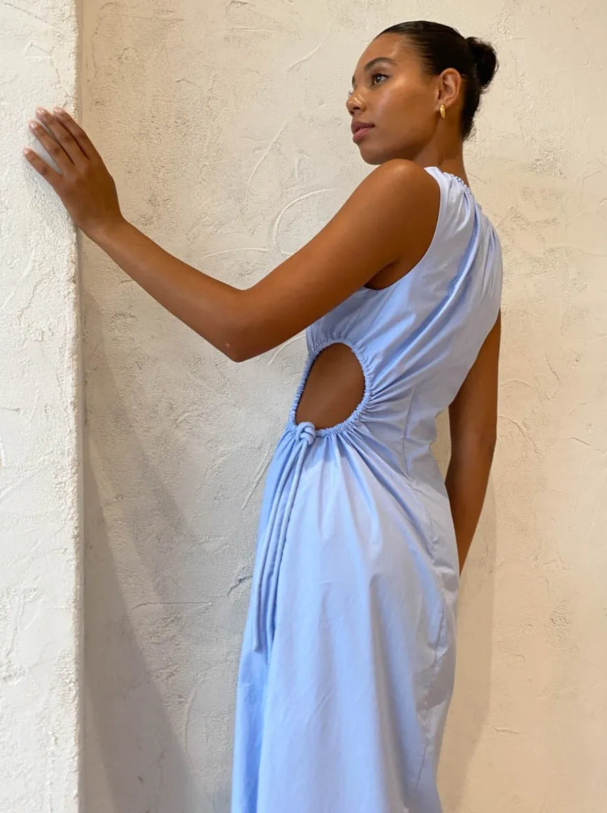 Sir Ilkin Cut Out Dress in Ice Blue