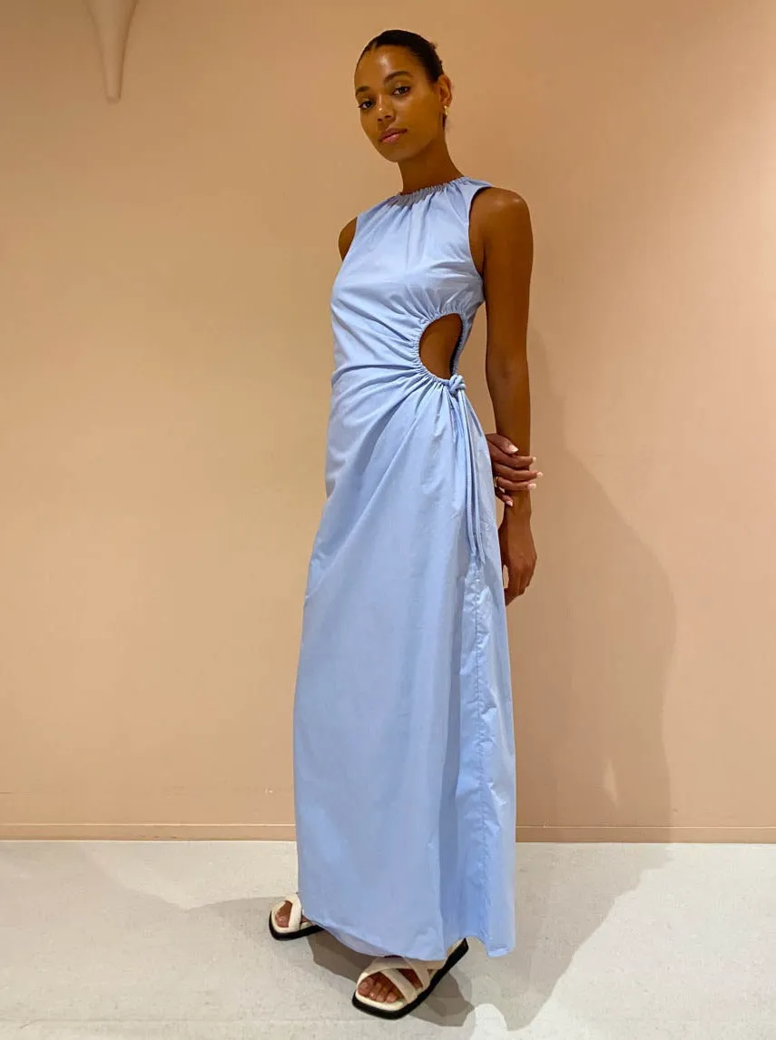 Sir Ilkin Cut Out Dress in Ice Blue