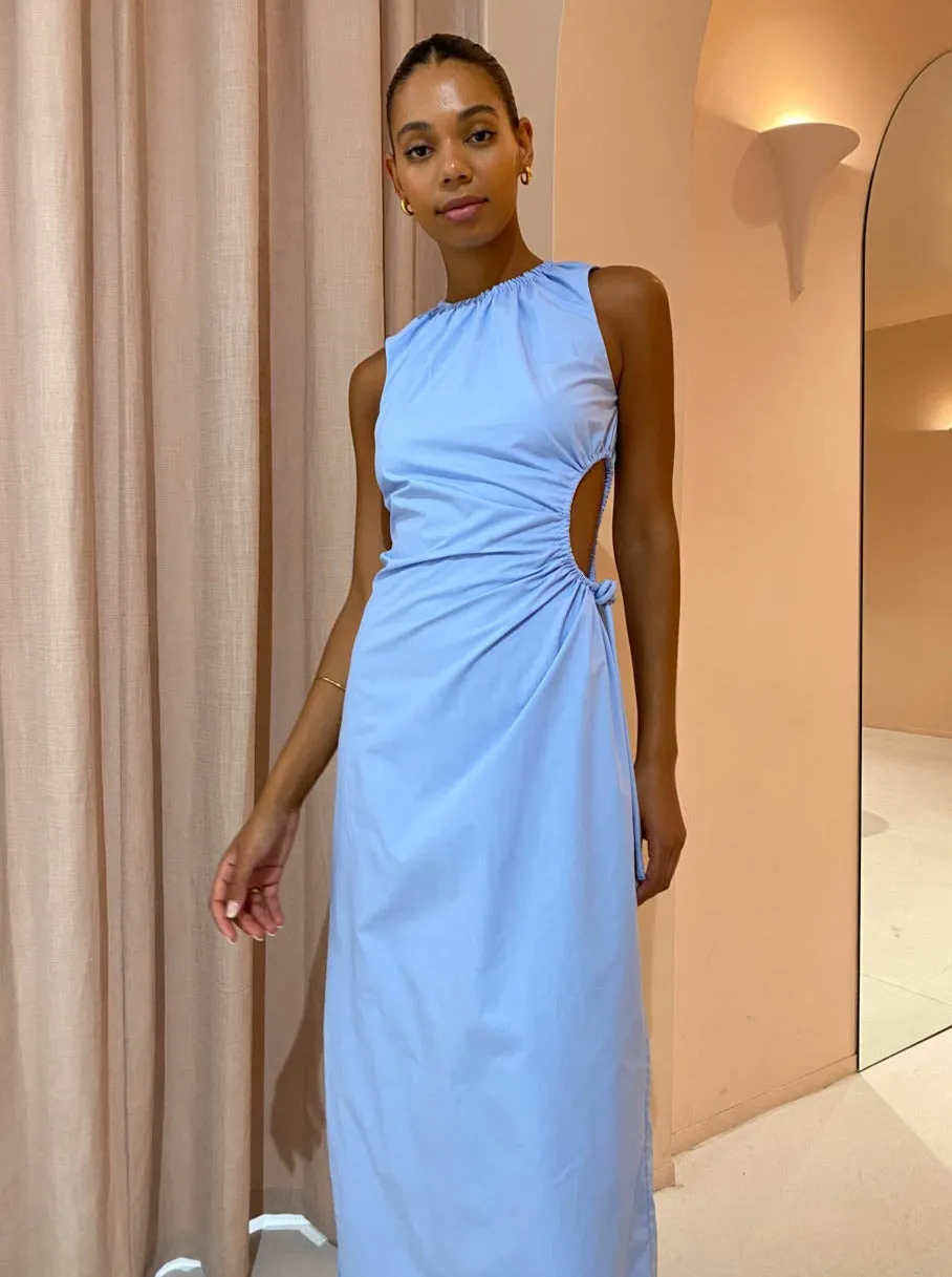 Sir Ilkin Cut Out Dress in Ice Blue