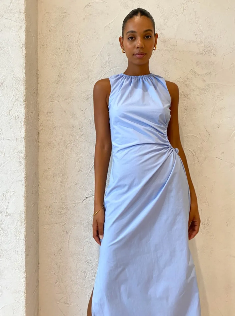 Sir Ilkin Cut Out Dress in Ice Blue