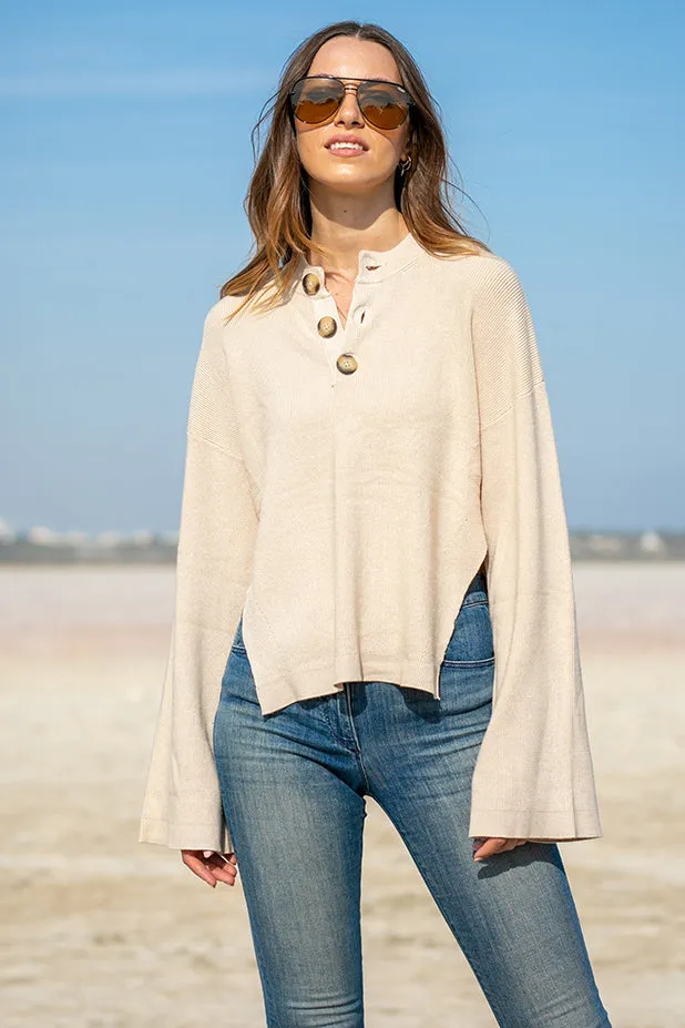 SNDYS – Hero Knit Top Tan