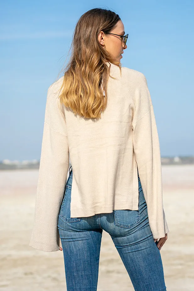 SNDYS – Hero Knit Top Tan