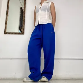 soft jersey electric blue adidas joggers