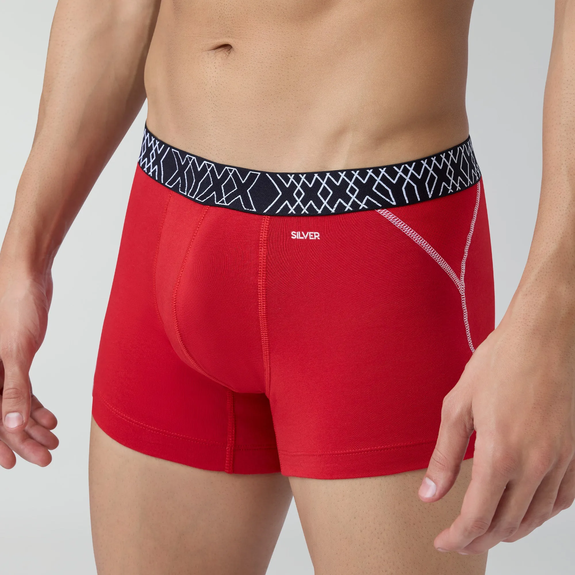 Sprint Cotton Stretch Trunks Rio Red