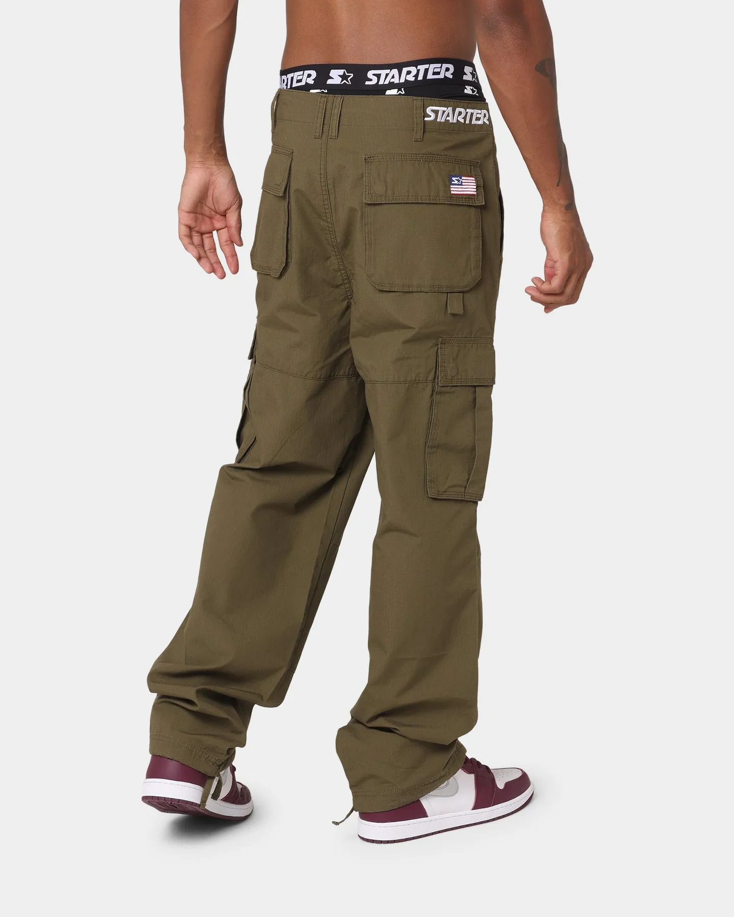 Starter Rugged Terrain Cargo Pants Khaki Green