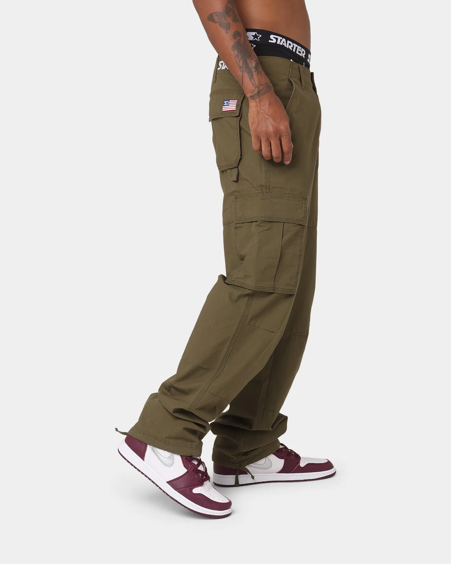 Starter Rugged Terrain Cargo Pants Khaki Green