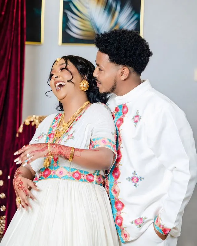 Stunning Ethiopian Couples Outfit Wedding Habesha Couples Outfit