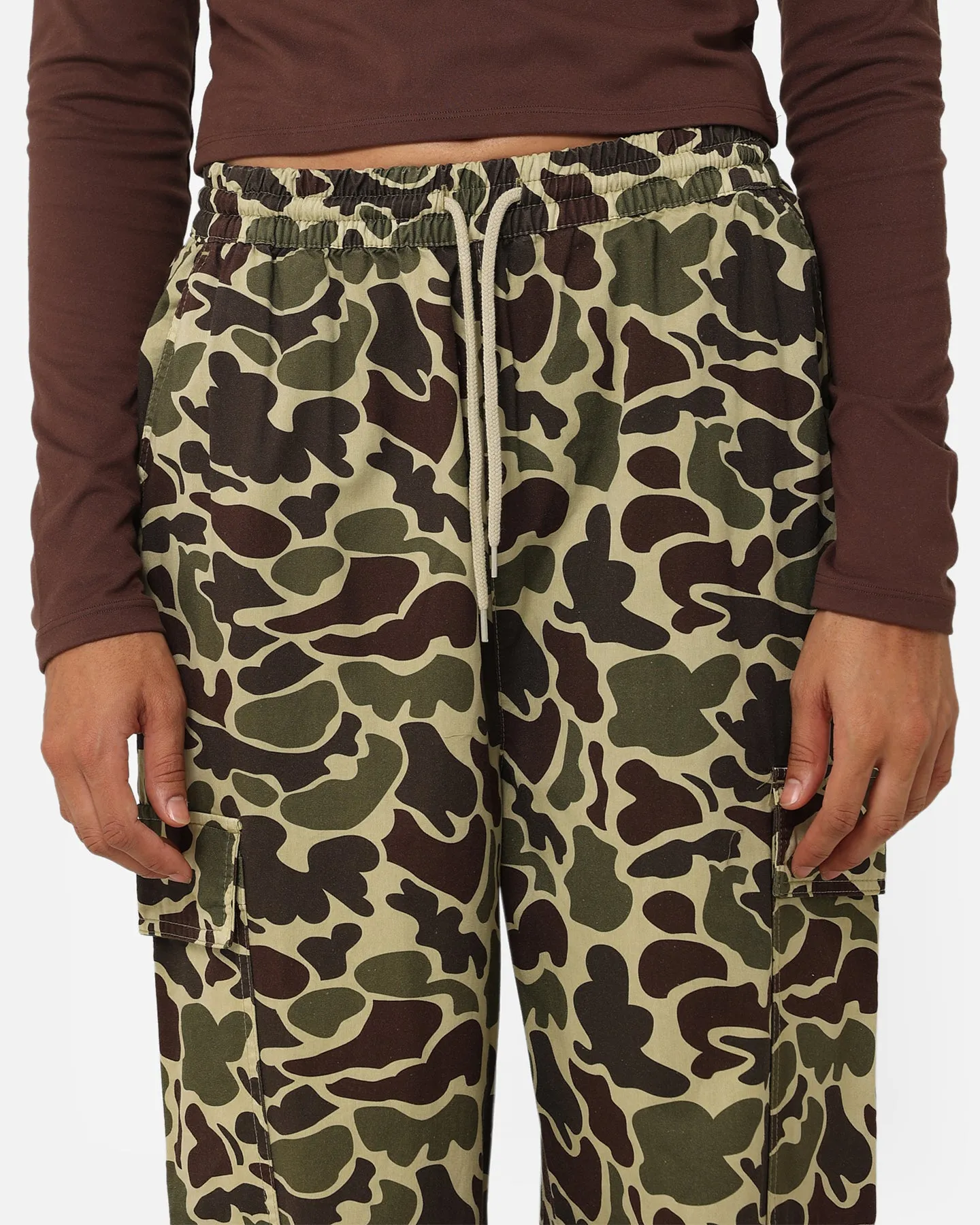 Stussy Women's Drew Cargo Beach Pants Camo