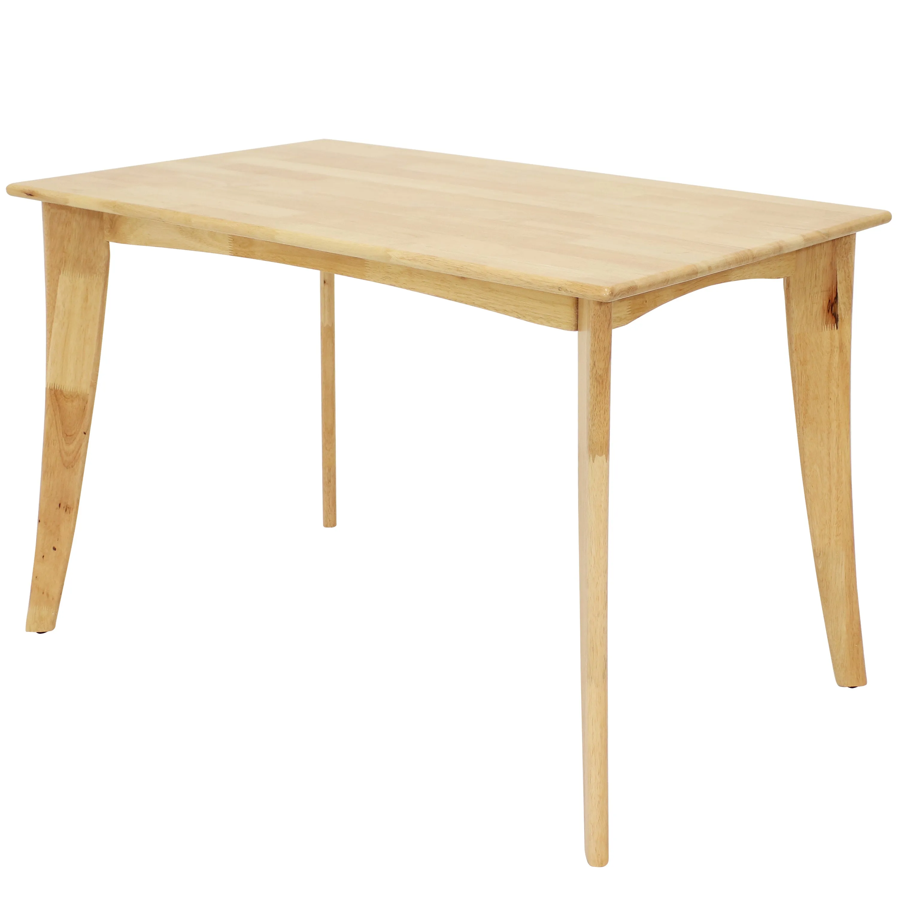 Sunnydaze James 4' Mid-Century Modern Dining Table - Natural