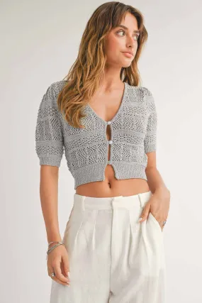 SYLVIE SHORT SLEEVE CARDI