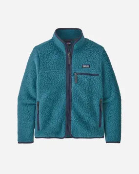 Teens Retro Pile Jacket - Abalone Blue