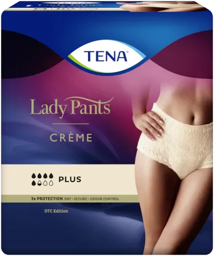 TENA Lady Pants Plus High Waist Crème Large (8 Units)