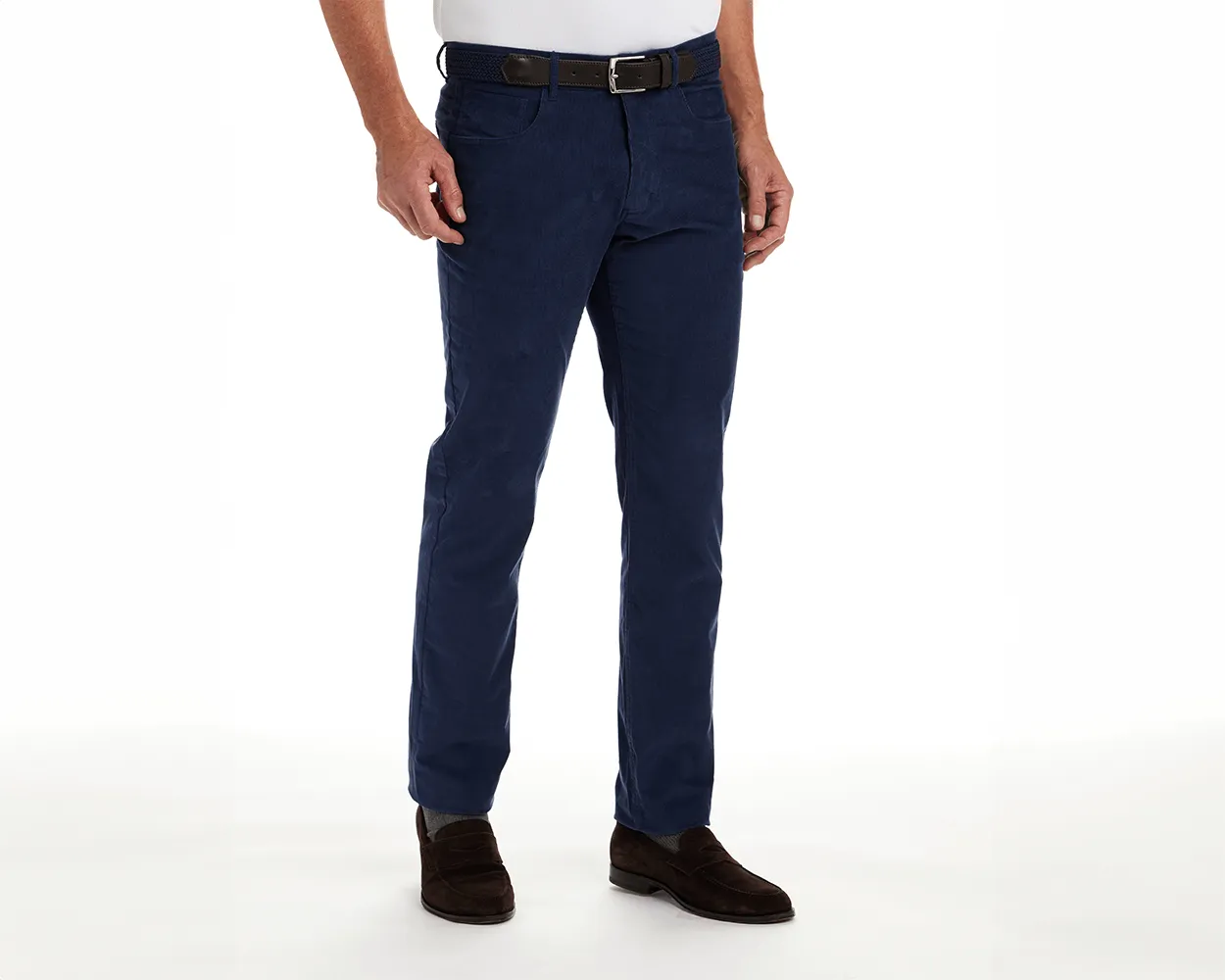 The Baxter Pant: Navy 34" Length