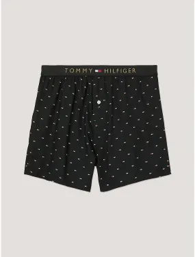 Tommy Hilfiger Men's Slim Fit Microflag Woven Boxer