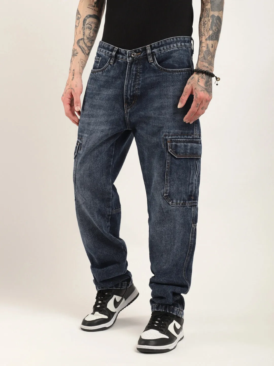 Urban Drift Dark Blue Denim Cargo