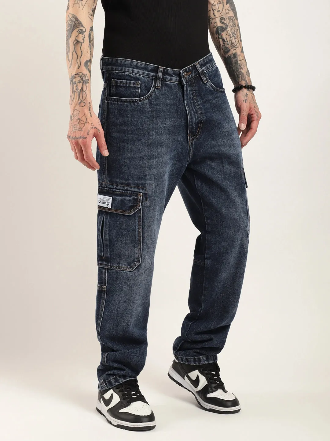 Urban Drift Dark Blue Denim Cargo