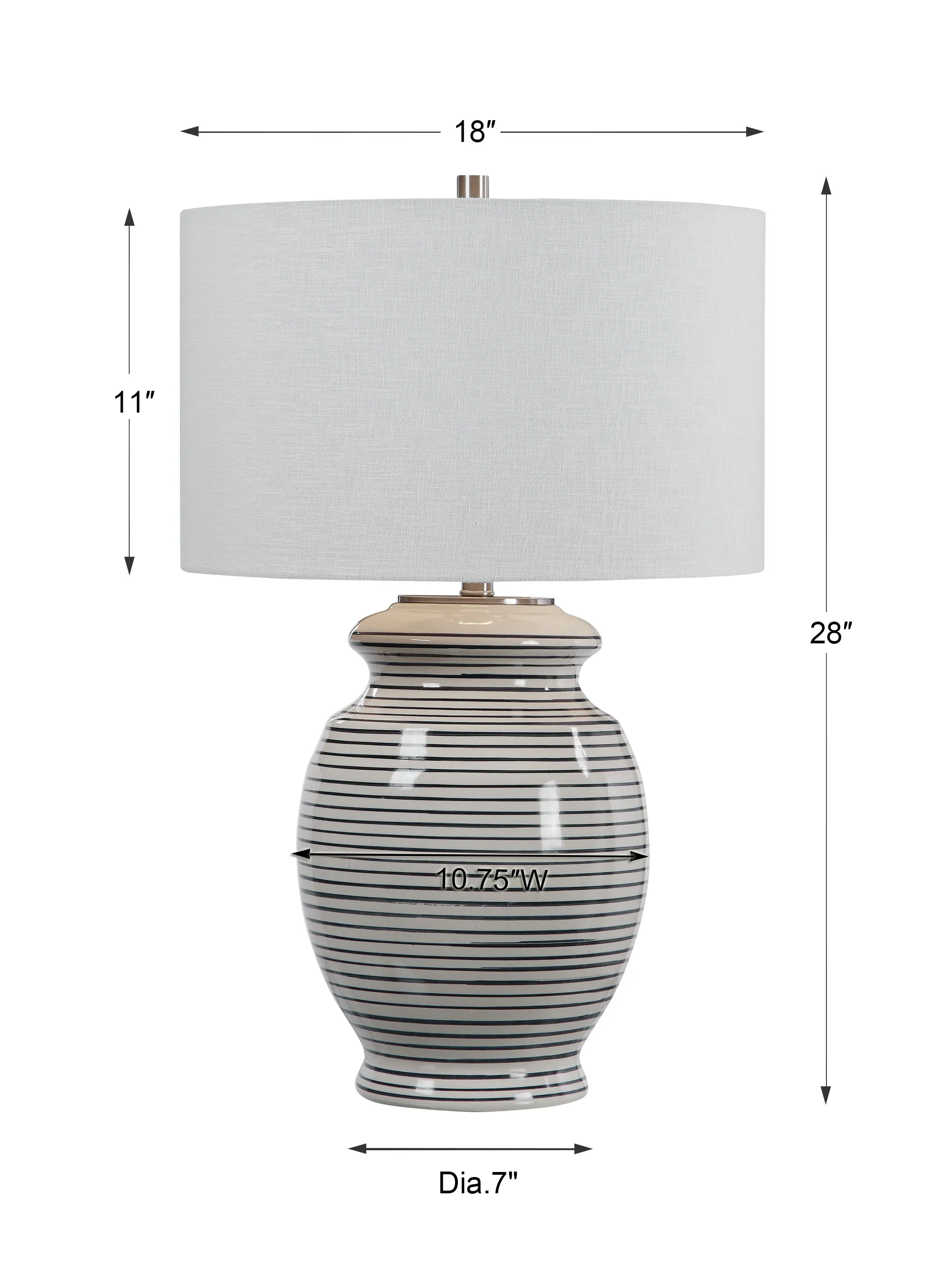 Uttermost Marisa Off White Table Lamp