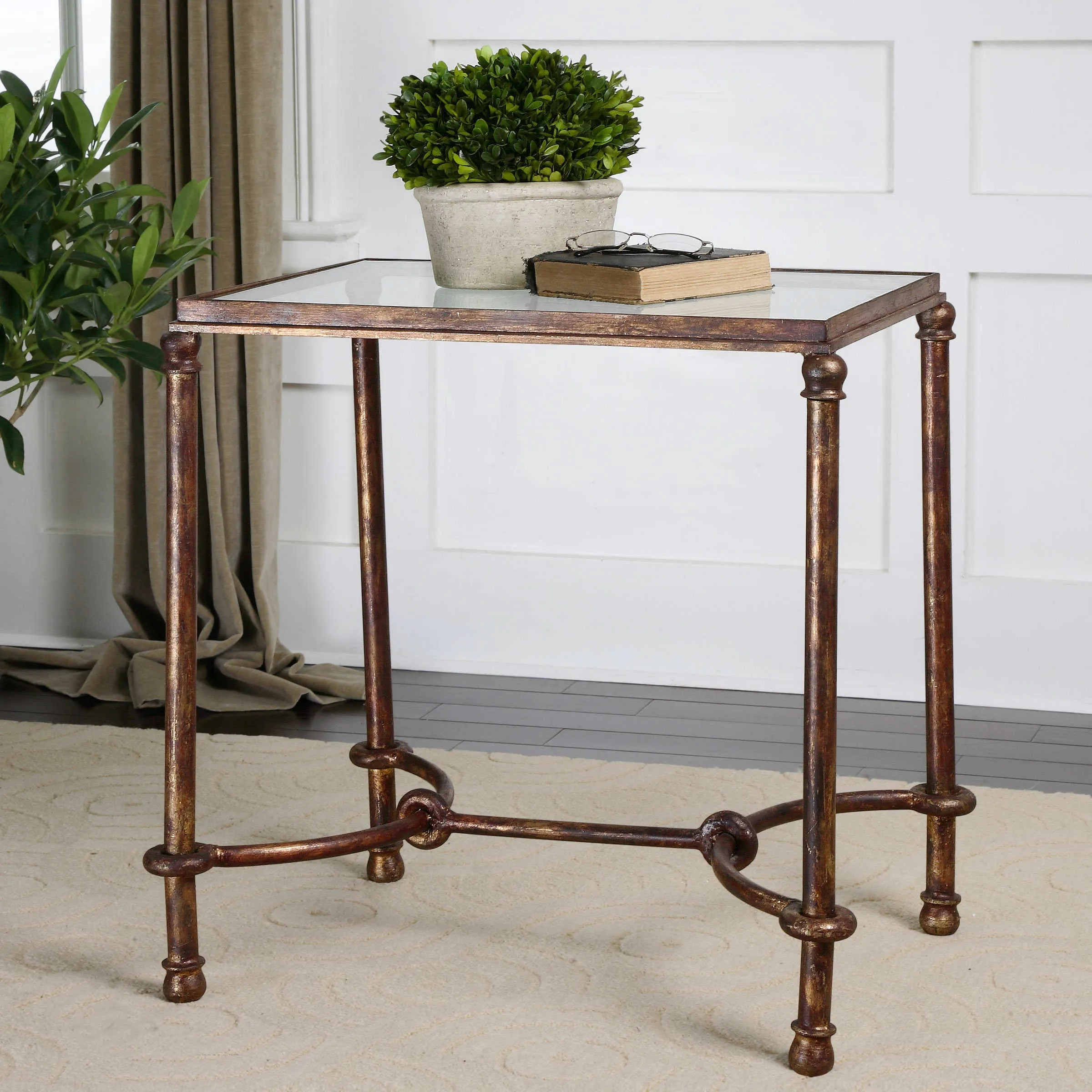 Uttermost Warring Iron End Table