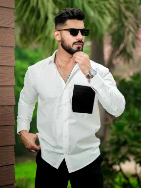 White Oxford Cotton Designer Shirt