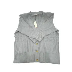 Women's Cardigan, Plus Size, Calia Brand, Light Grey each