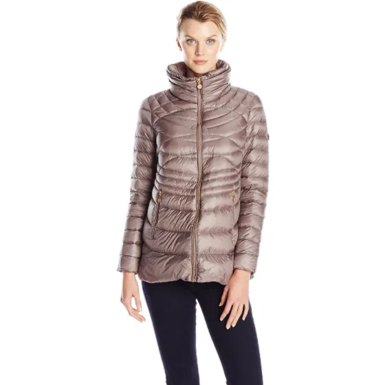 Women's Short Packable Goose Down Water Repellent Coat