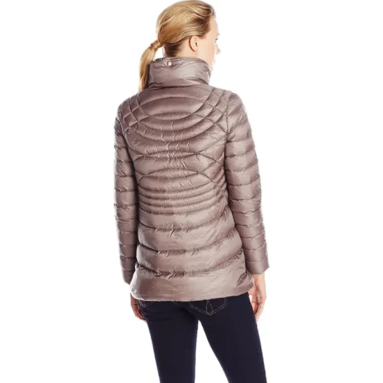 Women's Short Packable Goose Down Water Repellent Coat