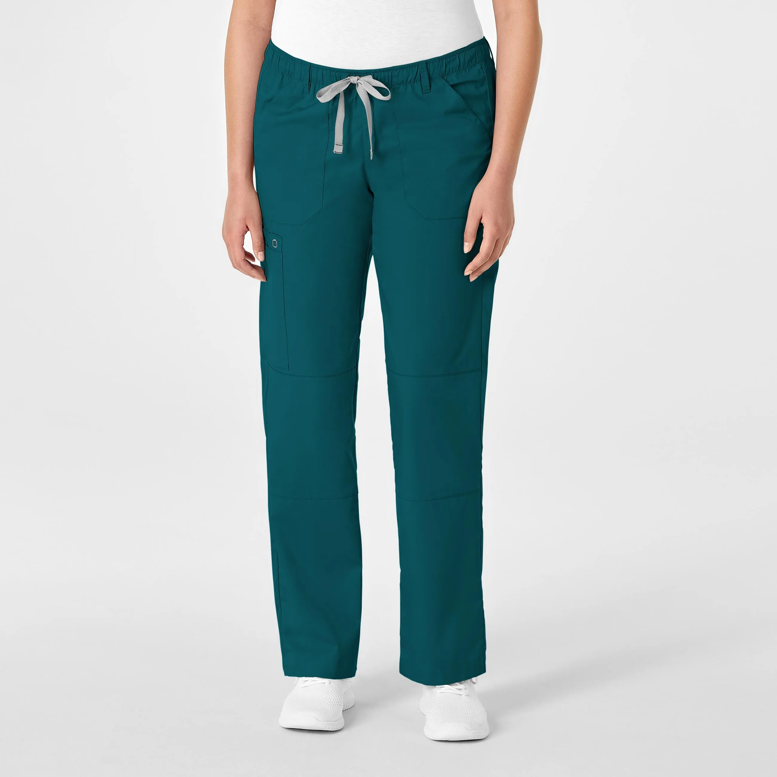 WonderWORK Women's Straight Leg Cargo Scrub Pant - Caribbean