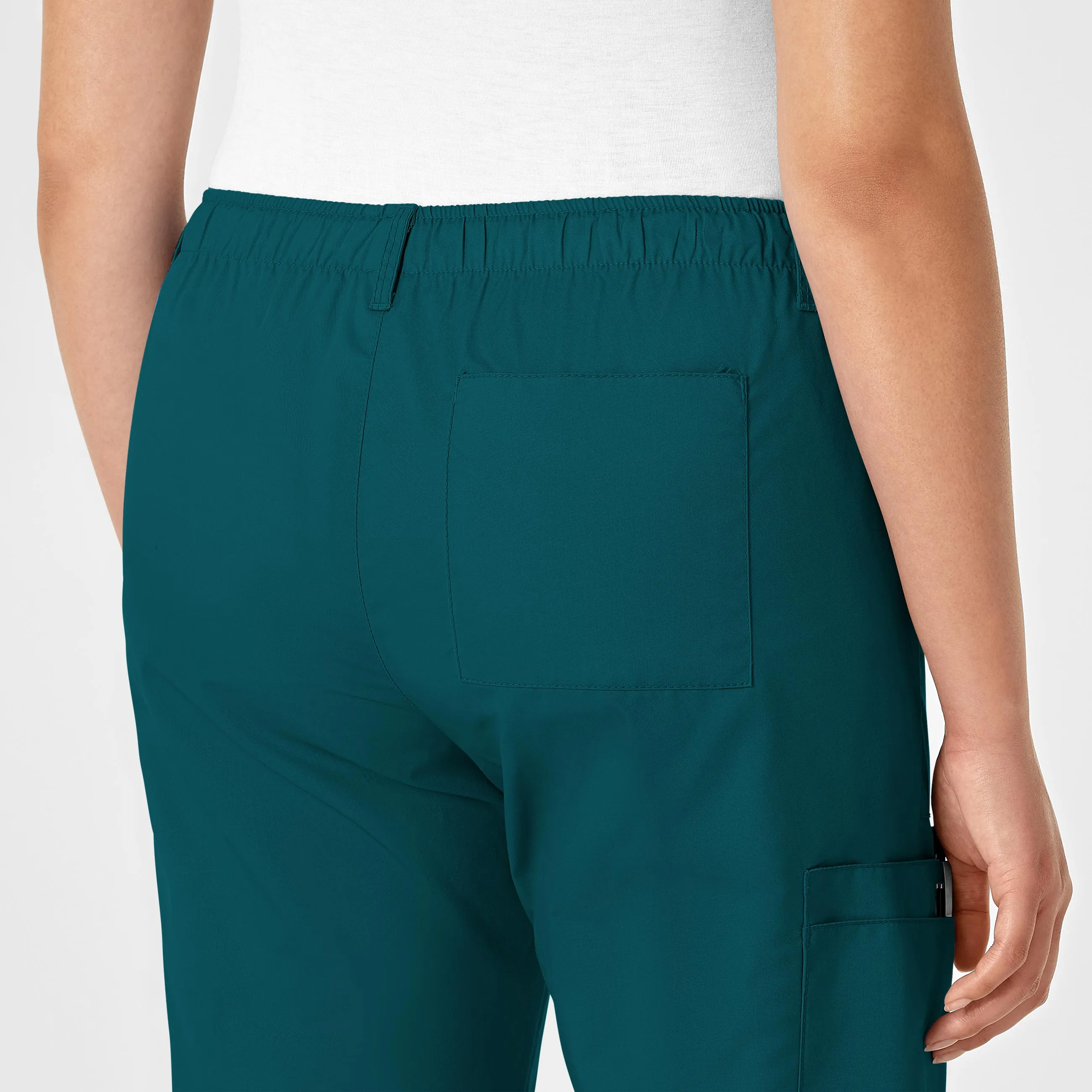 WonderWORK Women's Straight Leg Cargo Scrub Pant - Caribbean