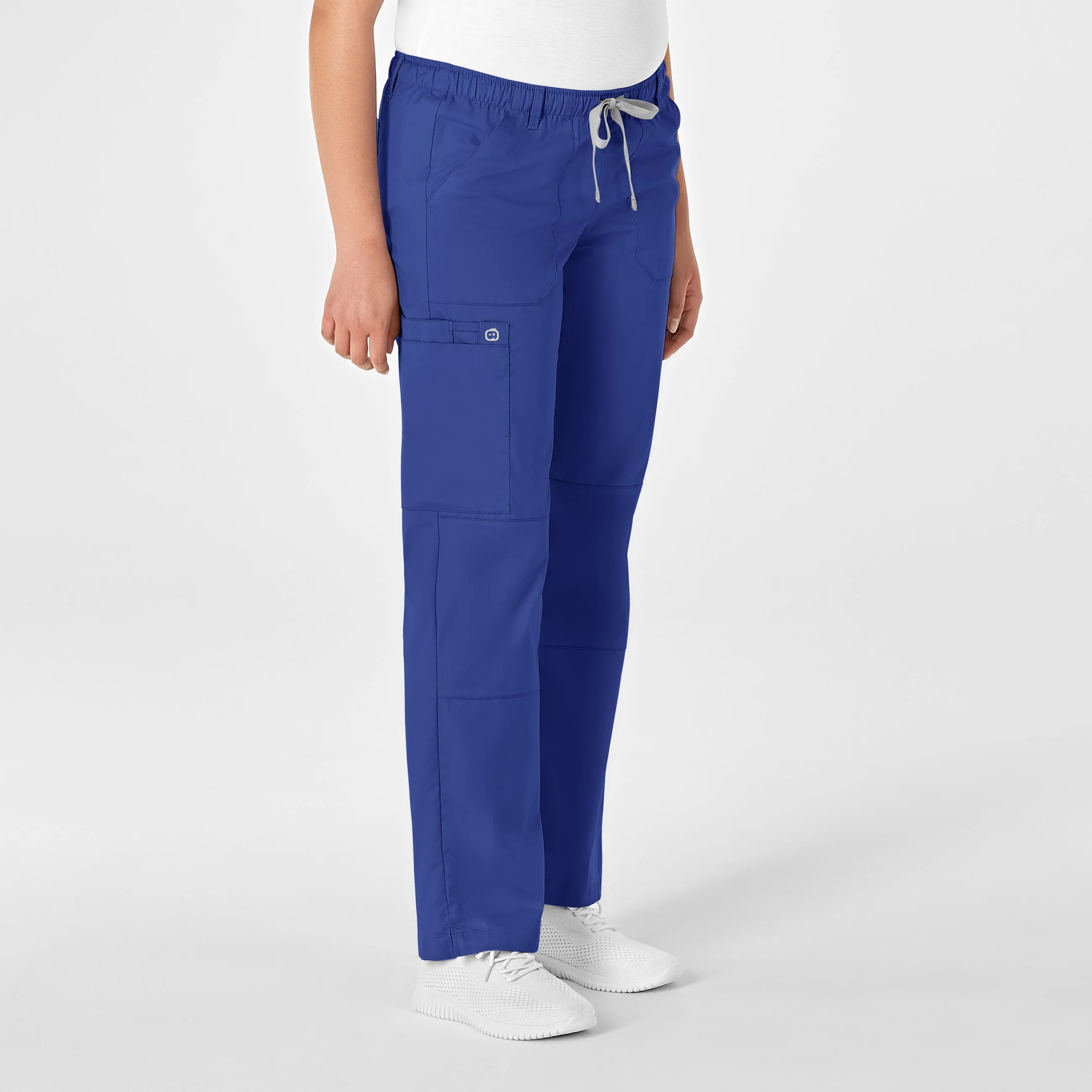 WonderWORK Women's Straight Leg Cargo Scrub Pant - Galaxy Blue