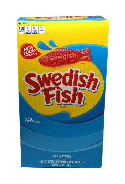 Wrapped Swedish Fish Soft & Chewy Candy